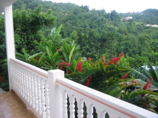 Vue de la campagne depuis grande terrasse