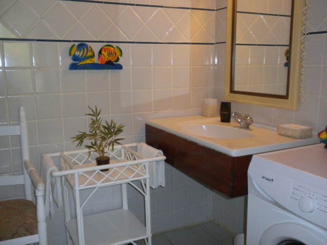 La salle de bain quipe d un lave linge